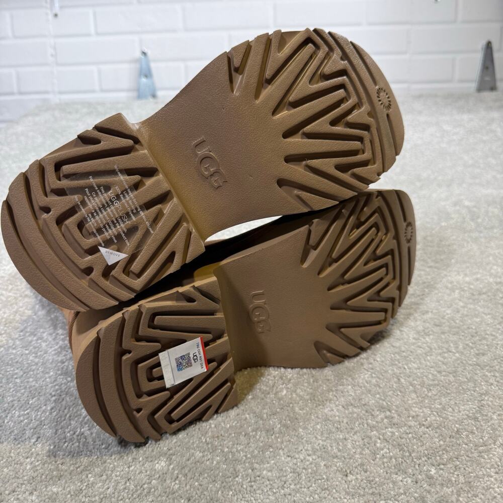 UGG NWOT Classic Twin Seam New Heights Boots Platform Suede Chestnut Womens‎ 10 - Picture 13 of 15